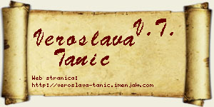 Veroslava Tanić vizit kartica